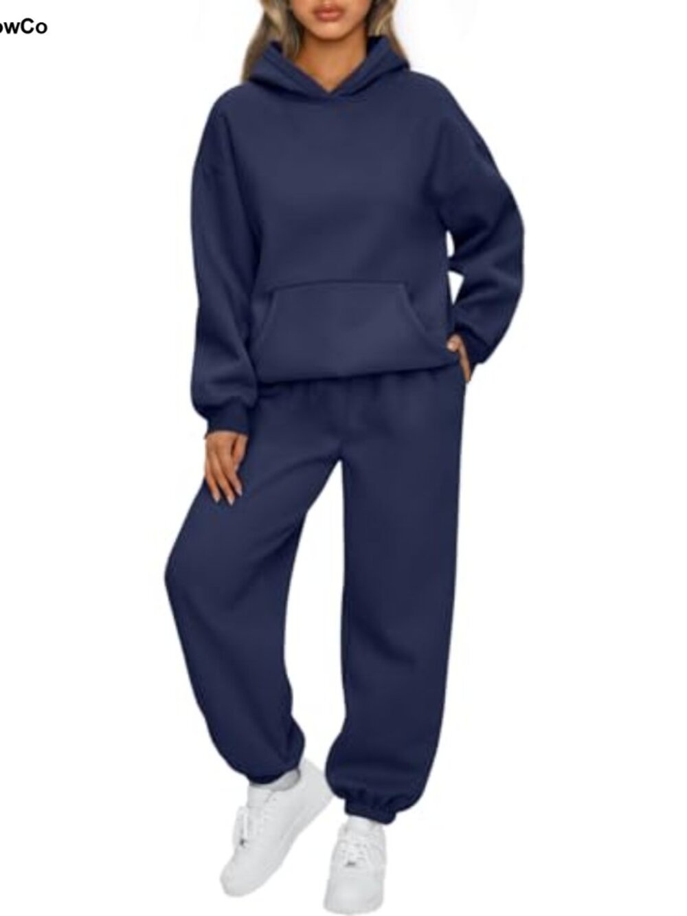 Women's 2 Piece Lounge Sweat Set Cotton Polyester Fleece Oversized Hoodie
